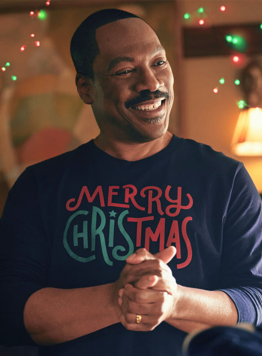 Candy Cane Lane Eddie Murphy Black Christmas Sweater