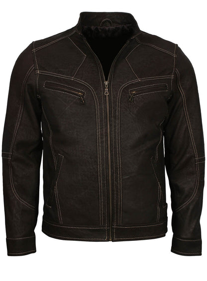 Adonis Men Fashion Dark Brown Jacket