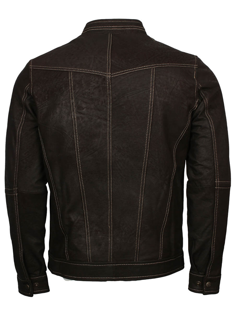 Adonis Men Fashion Dark Brown Jacket
