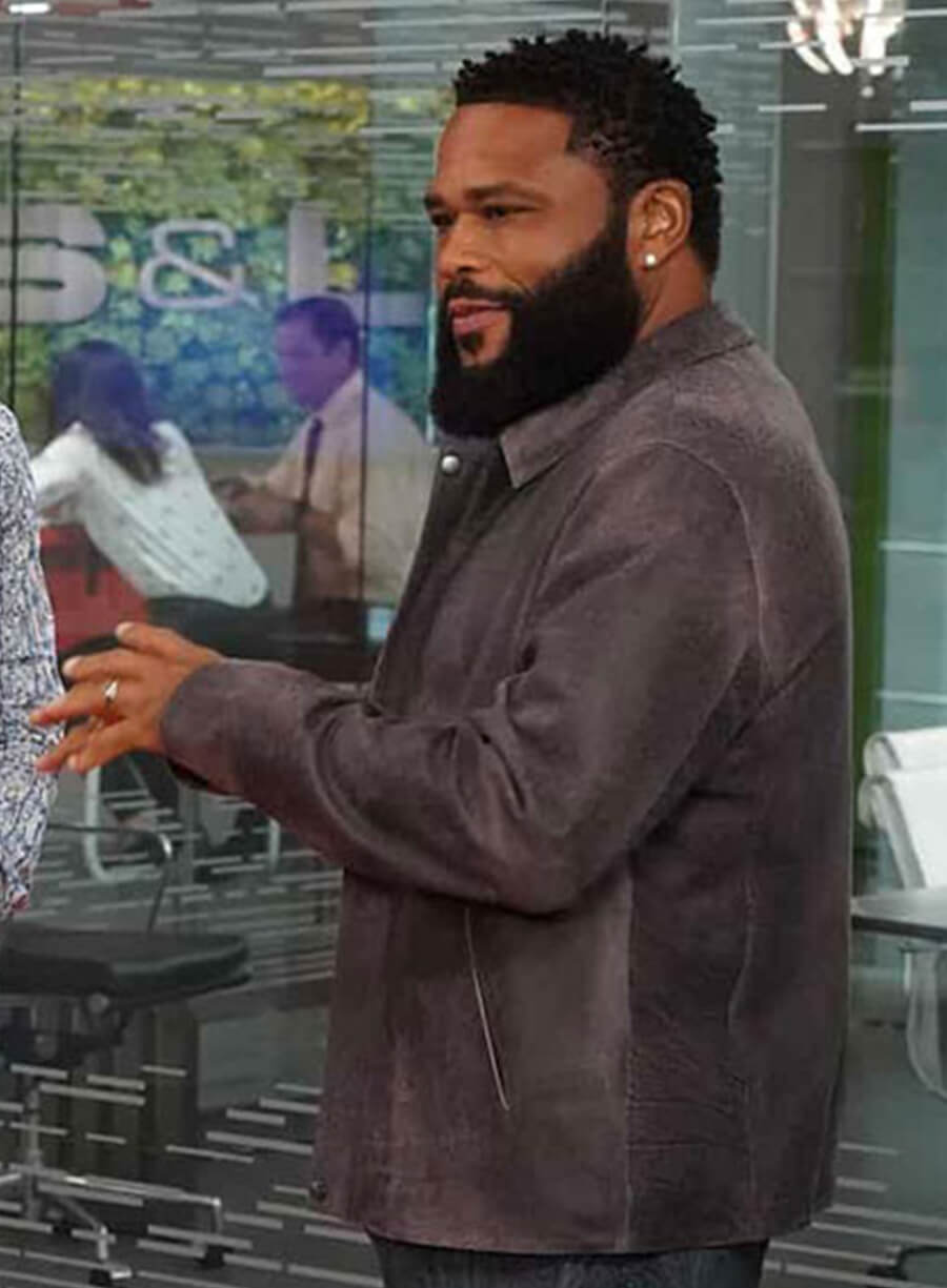 Anthony Anderson Black-ish Grey Leather Jacket