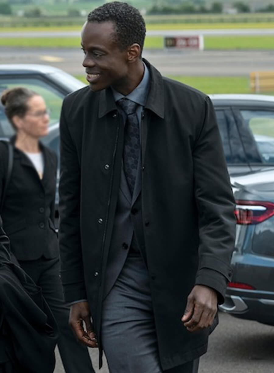 Ato Essandoh The Diplomat Black Coat