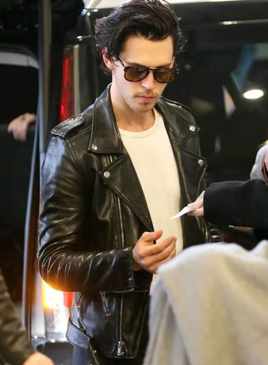 Austin Butler The Bikeriders Black Biker Jacket