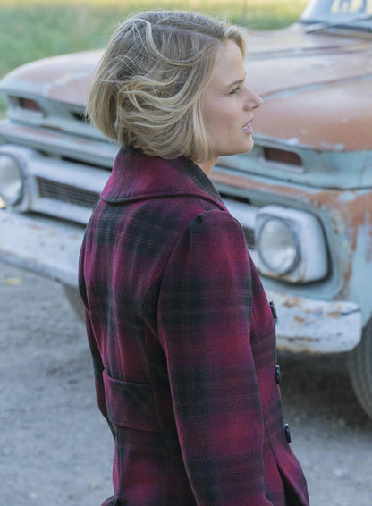 Ava Crowder Justified S06 Wool Peacoat