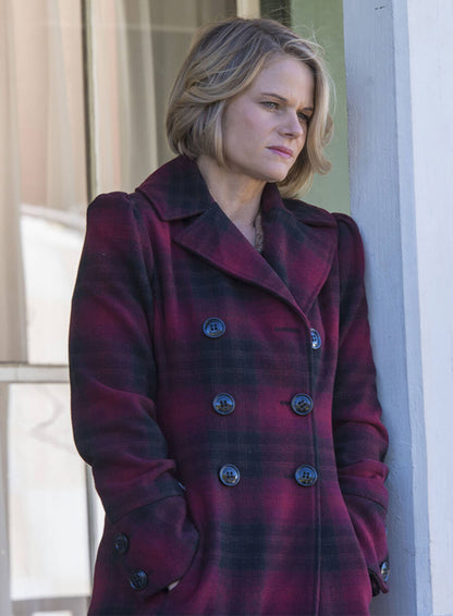 Ava Crowder Justified S06 Wool Peacoat