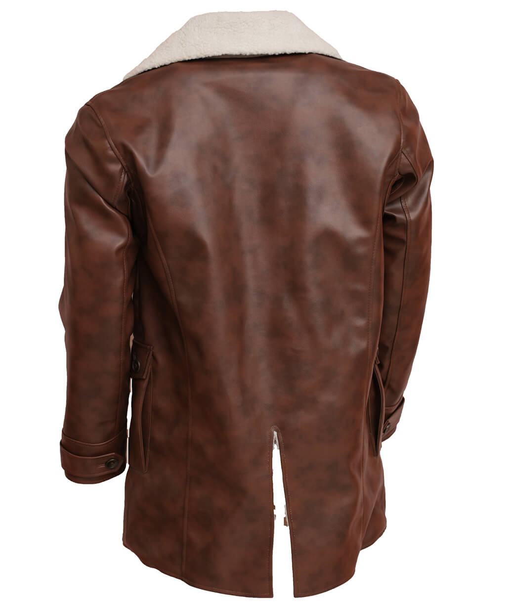 Bane Brown Leather Coat
