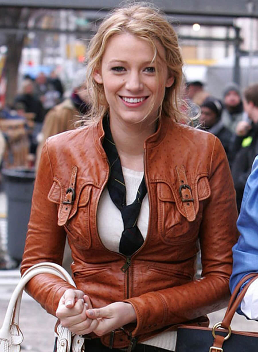 Blake Lively Gossip Girl Leather Jacket