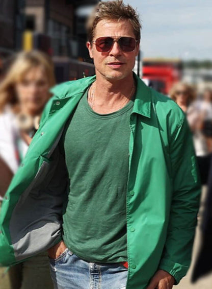 Brad Pitt F1 2025 Green Jacket