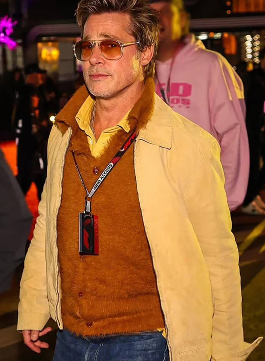 Brad Pitt F1 2025 Yellow Jacket