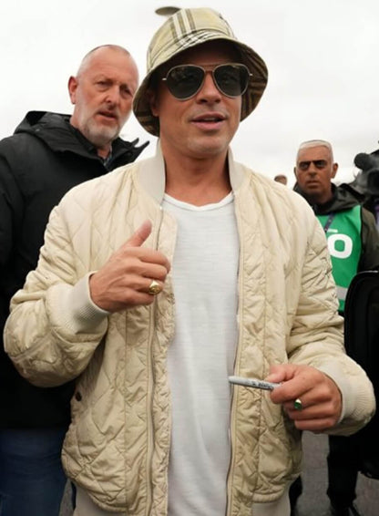 Brad Pitt F1 Bomber Jacket