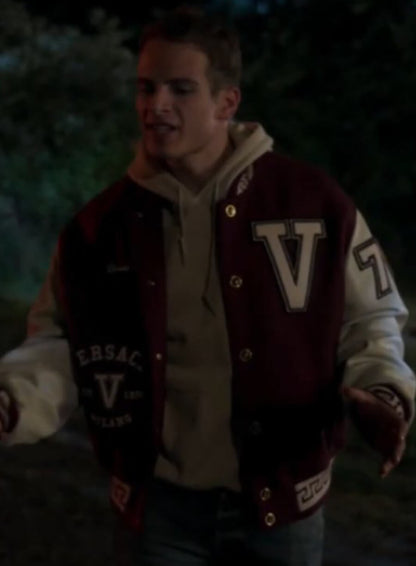 Brayden Weston Power Book II Ghost Maroon Varsity Jacket