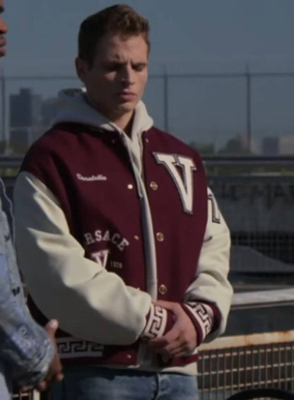 Brayden Weston Power Book II Ghost Maroon Varsity Jacket