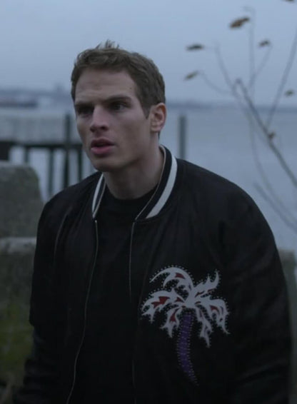 Brayden Weston Power Book II Ghost Varsity Leather Jacket