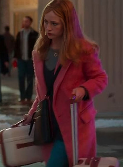 Britt Robertson The Merry Gentlemen Pink Coat