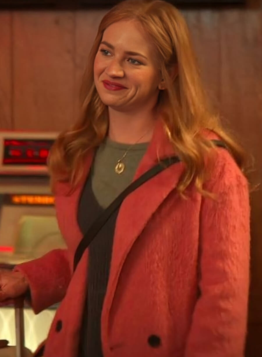 Britt Robertson The Merry Gentlemen Pink Coat