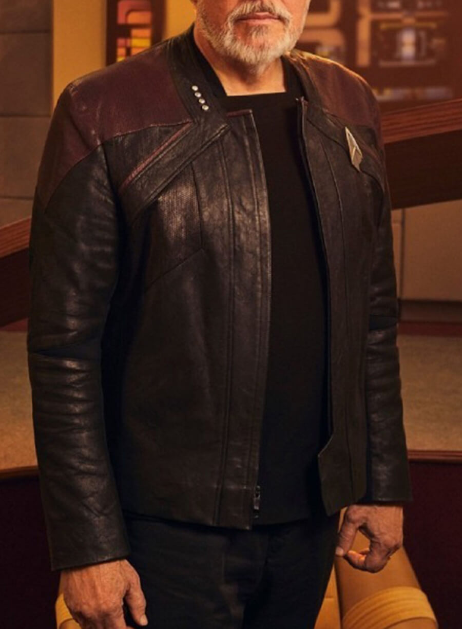 Captain Riker Star Trek Picard Season 3 Leather Jacket