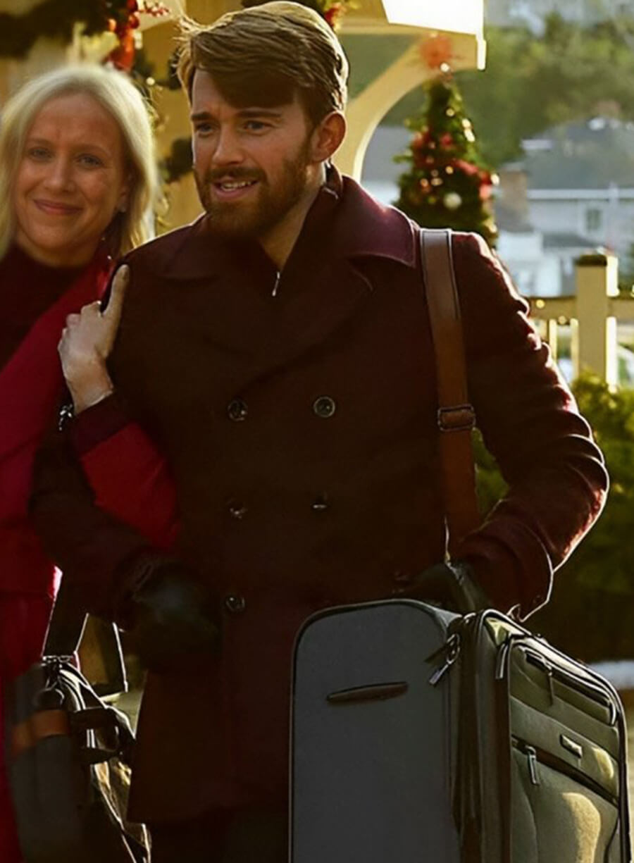 Chandler Massey Mystic Christmas Maroon Peacoat