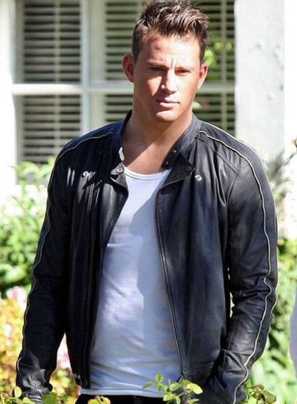 Channing Tatum Black Leather Jacket