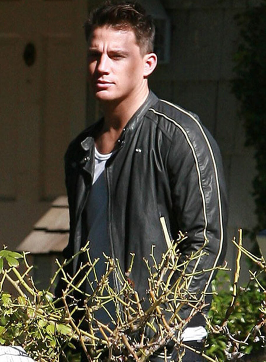 Channing Tatum Black Leather Jacket