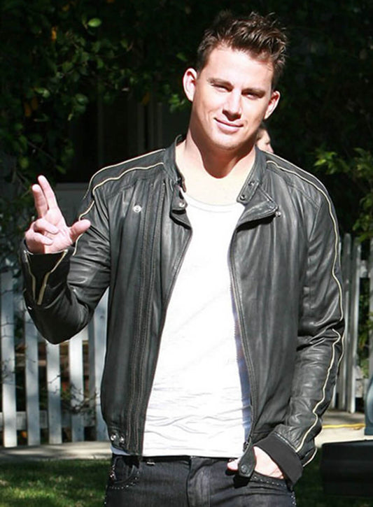 Channing Tatum Black Leather Jacket