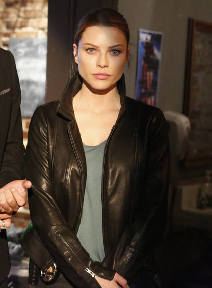 Chloe Decker Lucifer Black Leather Jacket