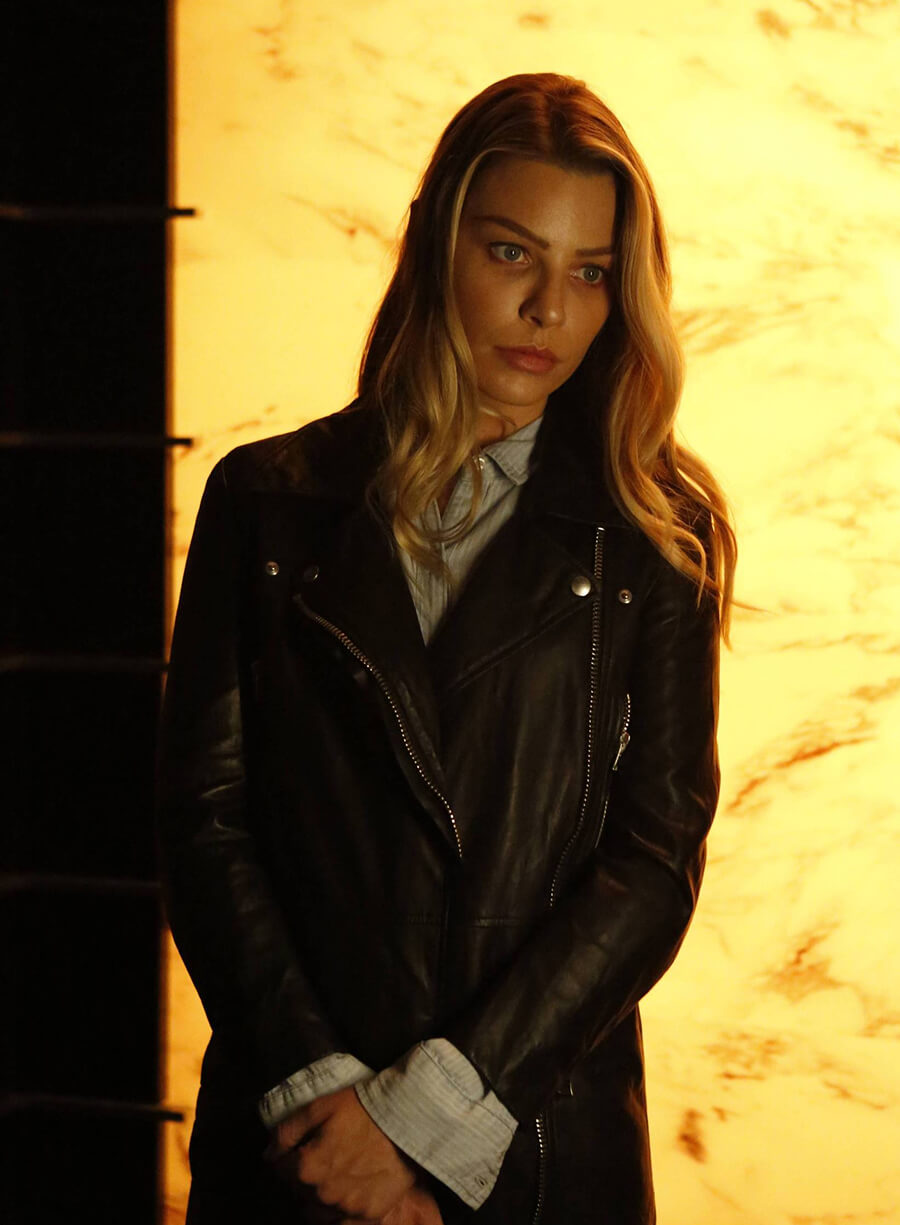 Chloe Decker Lucifer S02 Black Biker Jacket