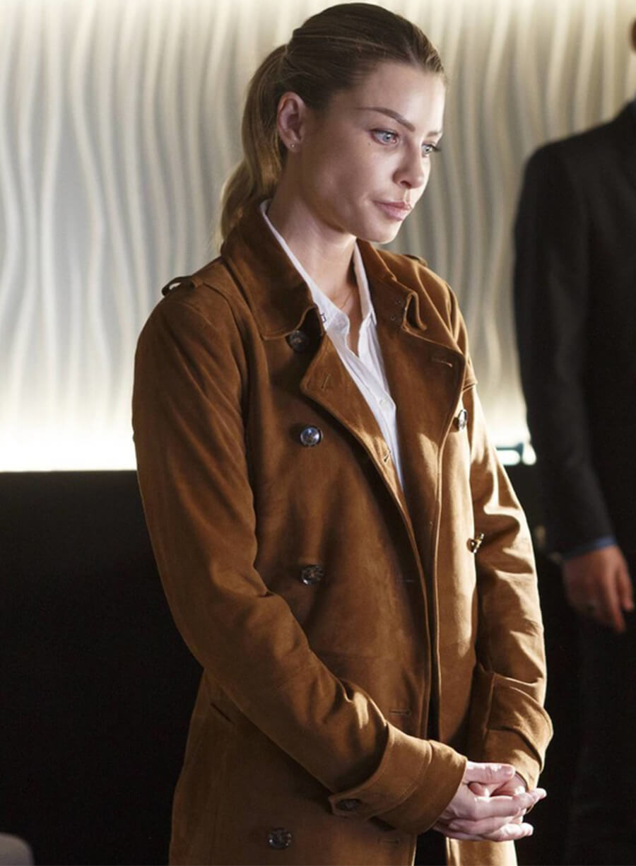 Chloe Decker Lucifer S02 Brown Suede Coat