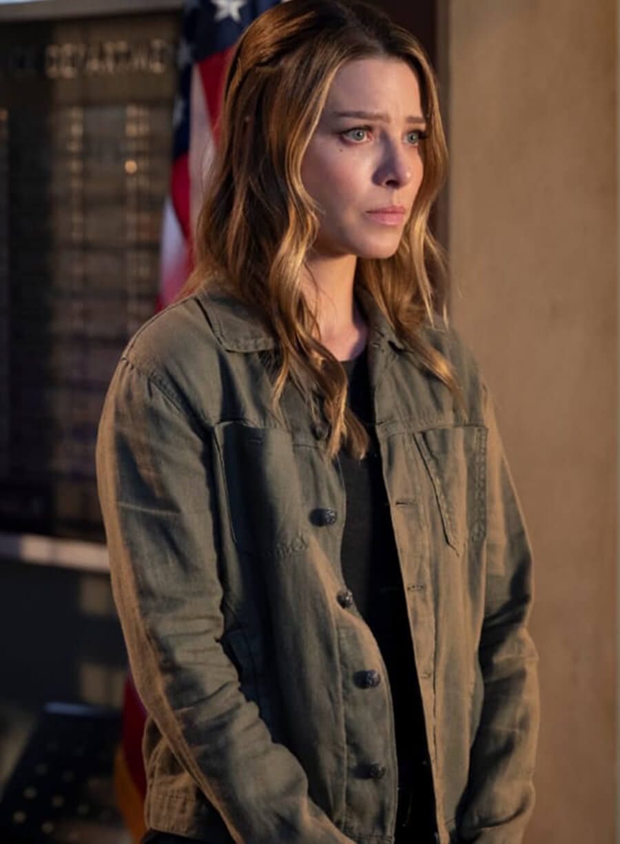 Chloe Decker Lucifer S06 Green Cotton Jacket