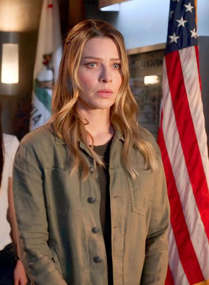 Chloe Decker Lucifer S06 Green Cotton Jacket