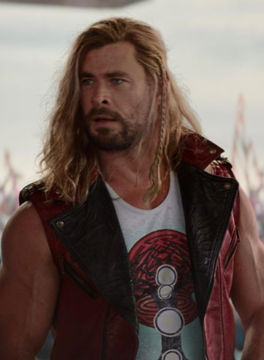 Chris Hemsworth Thor Love and Thunder Leather Vest