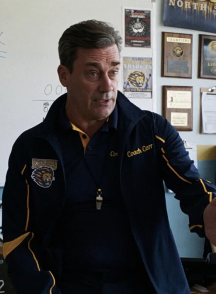 Coach Carr Mean Girls 2024 Blue Jacket