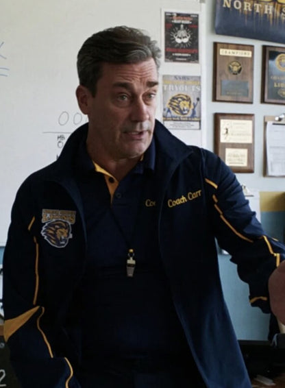 Coach Carr Mean Girls 2024 Blue Jacket