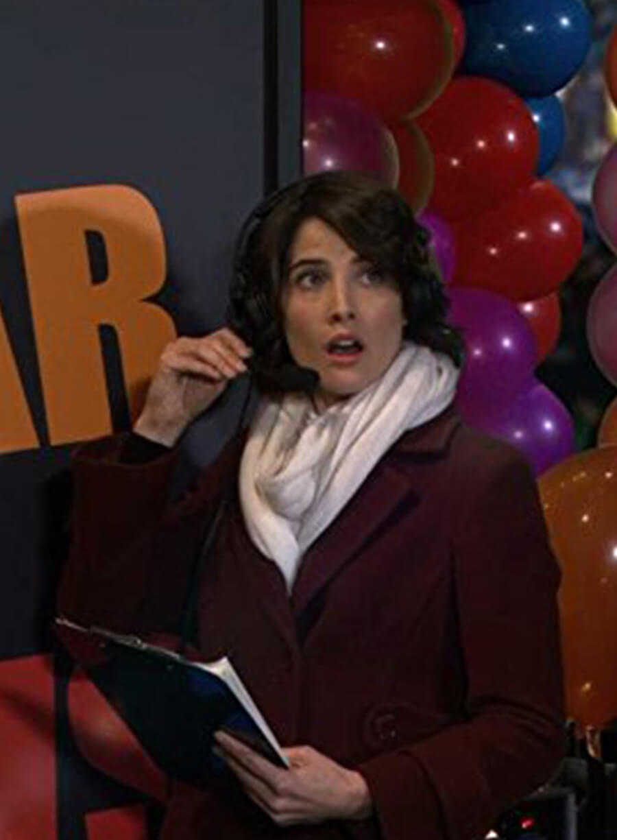 Cobie Smulders How I Met Your Mother S07 Maroon Coat