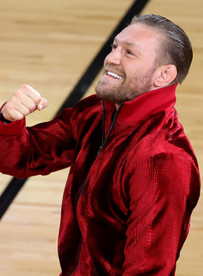 Conor McGregor Velvet Red Tracksuit