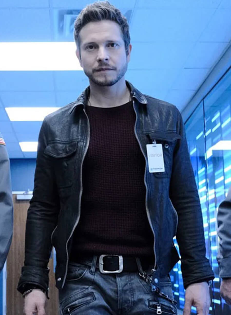 Conrad Hawkins The Resident Black Leather Jacket