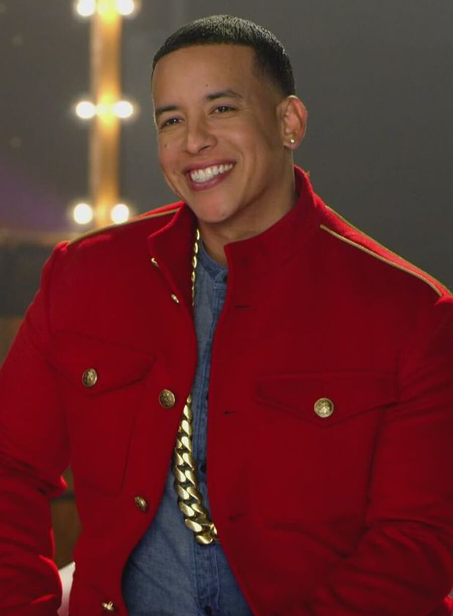 Daddy Yankee Red Wool Jacket