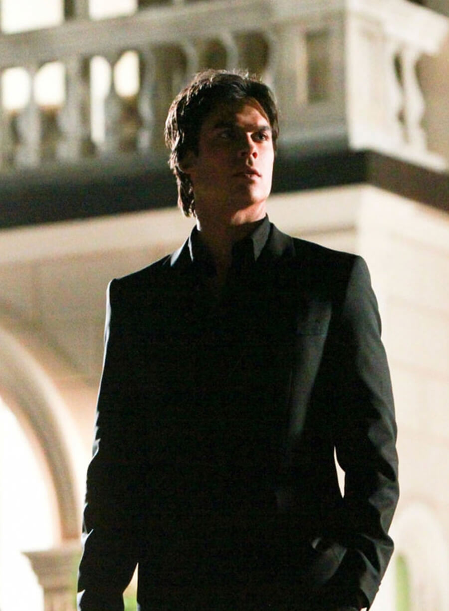 Damon Salvatore The Vampire Diaries S01 Black Blazer