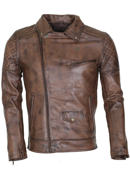 Dark Brown Brando Biker Jacket