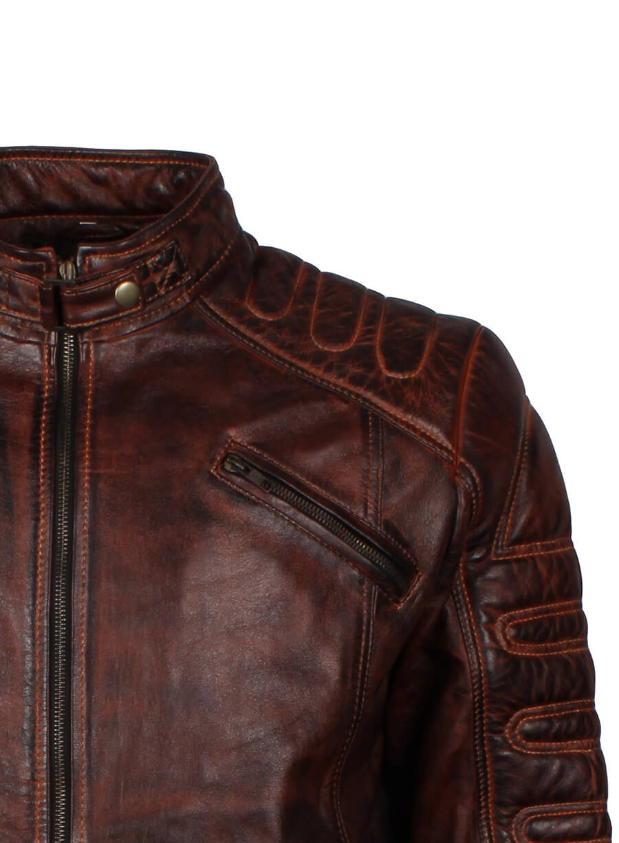 Dark Brown Padded Men's Fashion Jacket