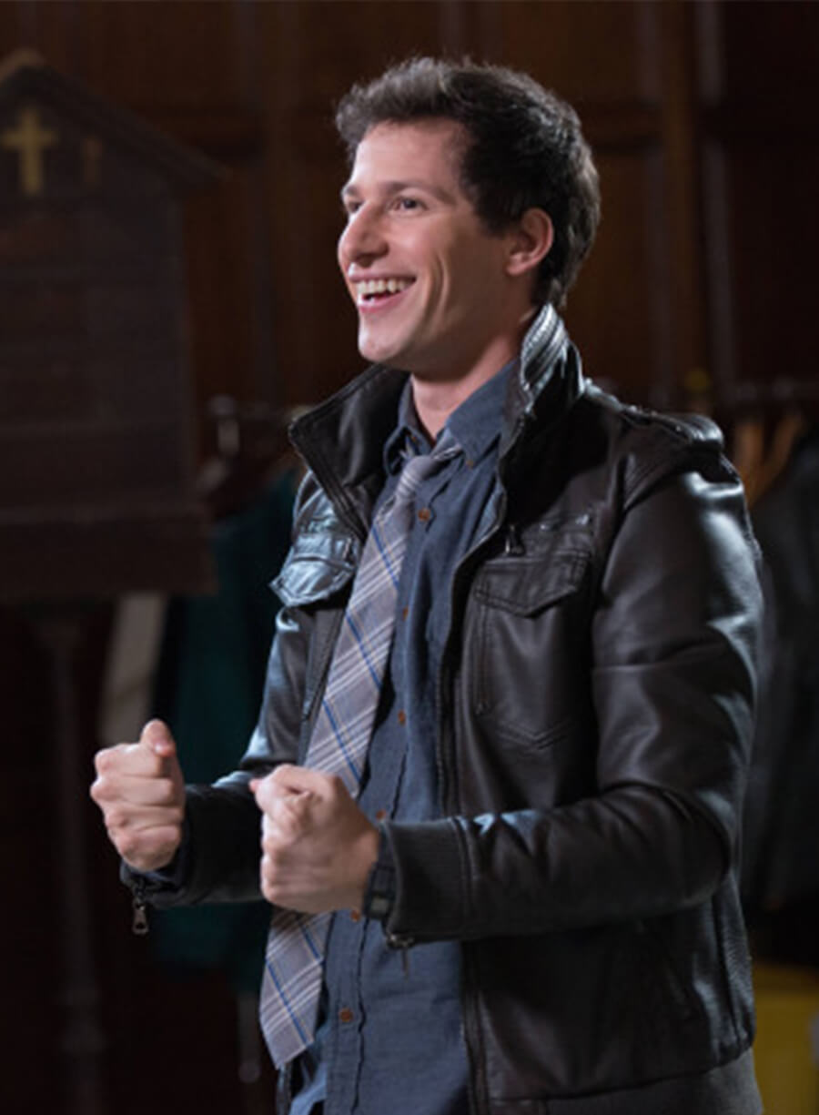 Detective Jake Peralta Brooklyn Nine-Nine Black Leather Jacket