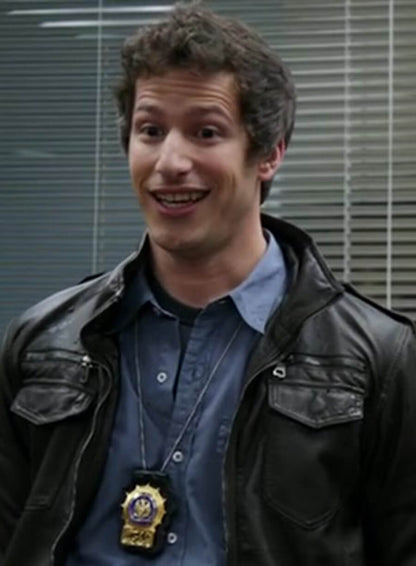 Detective Jake Peralta Brooklyn Nine-Nine Black Leather Jacket