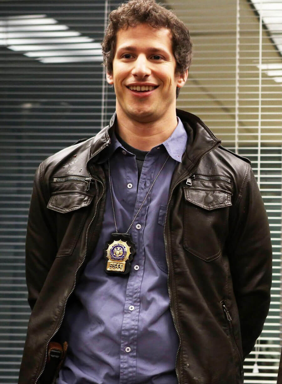 Detective Jake Peralta Brooklyn Nine-Nine Black Leather Jacket