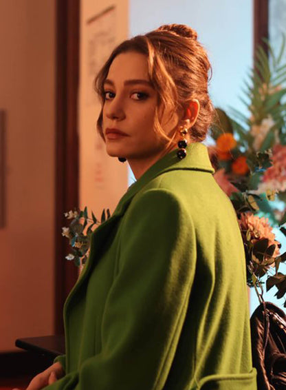 Devin Akin The Family S01 Green Wool Coat