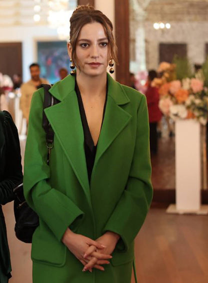 Devin Akin The Family S01 Green Wool Coat