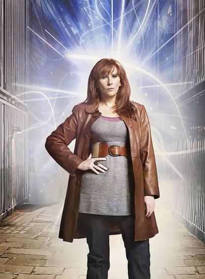 Donna Noble Doctor who Leather Coat