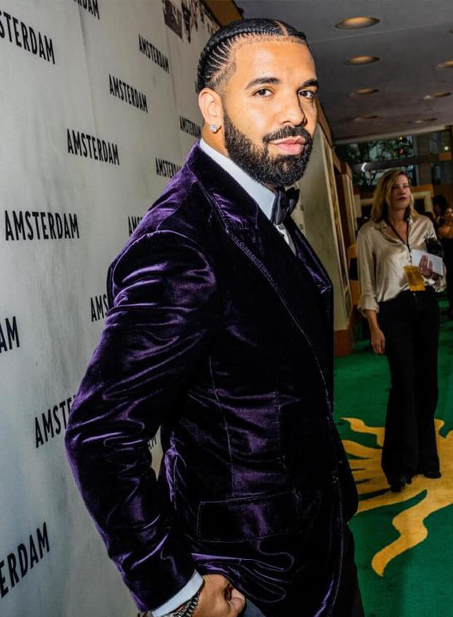 Drake Purple Velvet Blazer