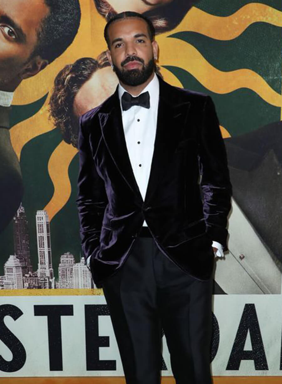 Drake Purple Velvet Blazer