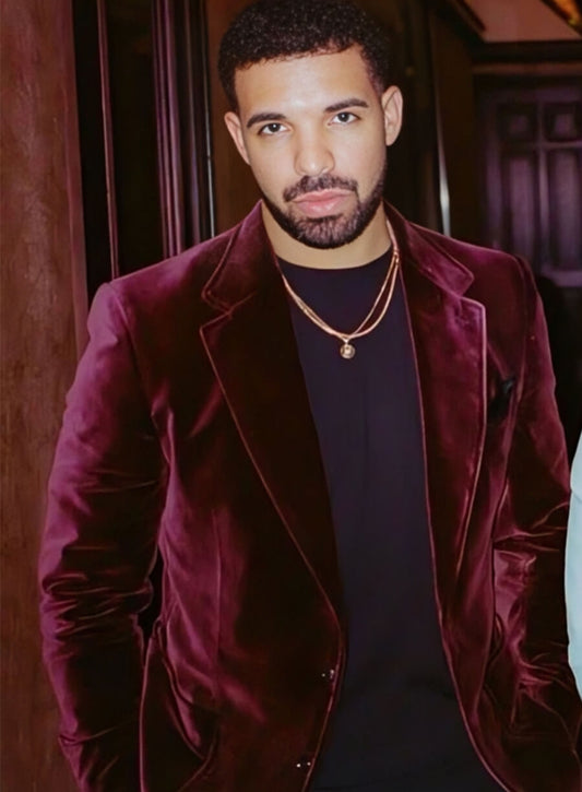 Drake Velvet Maroon Blazer