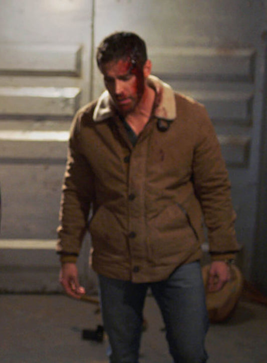 Dylan Bruce Midnight Texas Brown Jacket