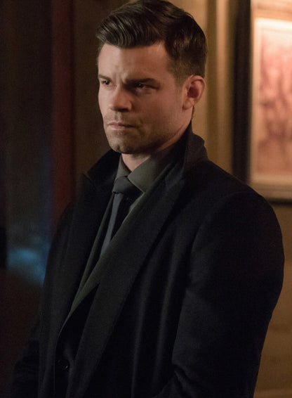 Elijah Mikaelson The Originals S03 Black Wool Coat