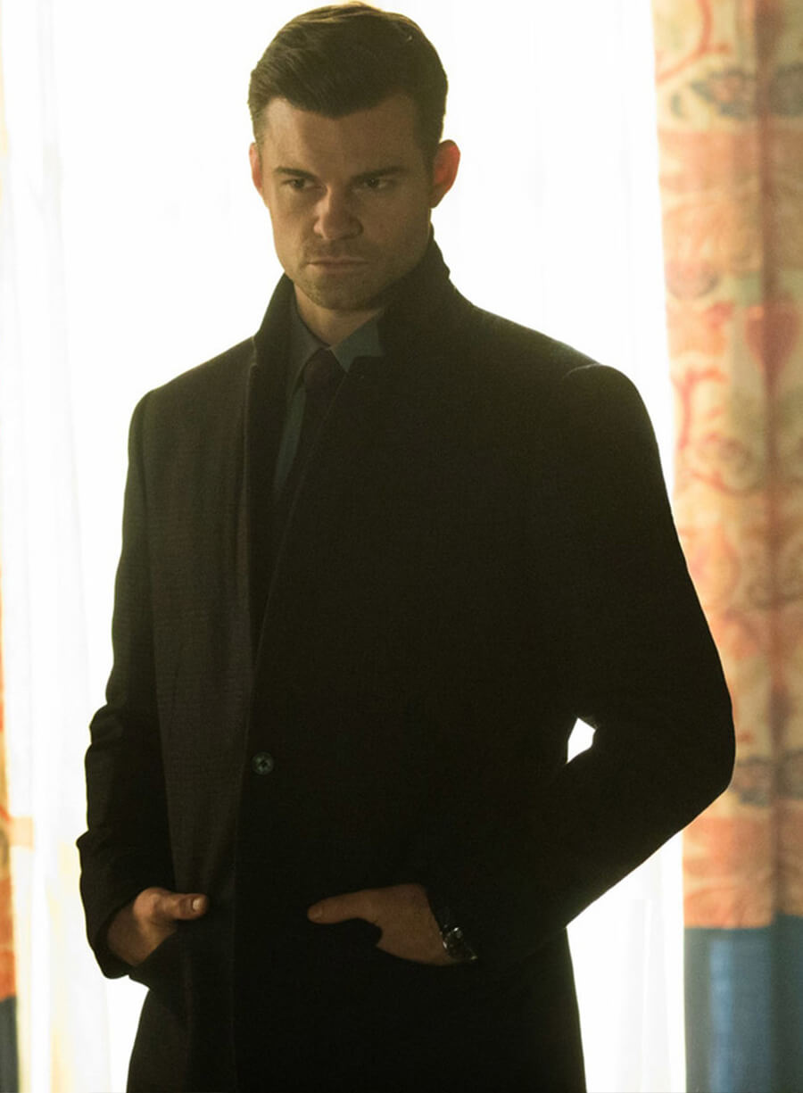 Elijah Mikaelson The Originals S03 Black Wool Coat